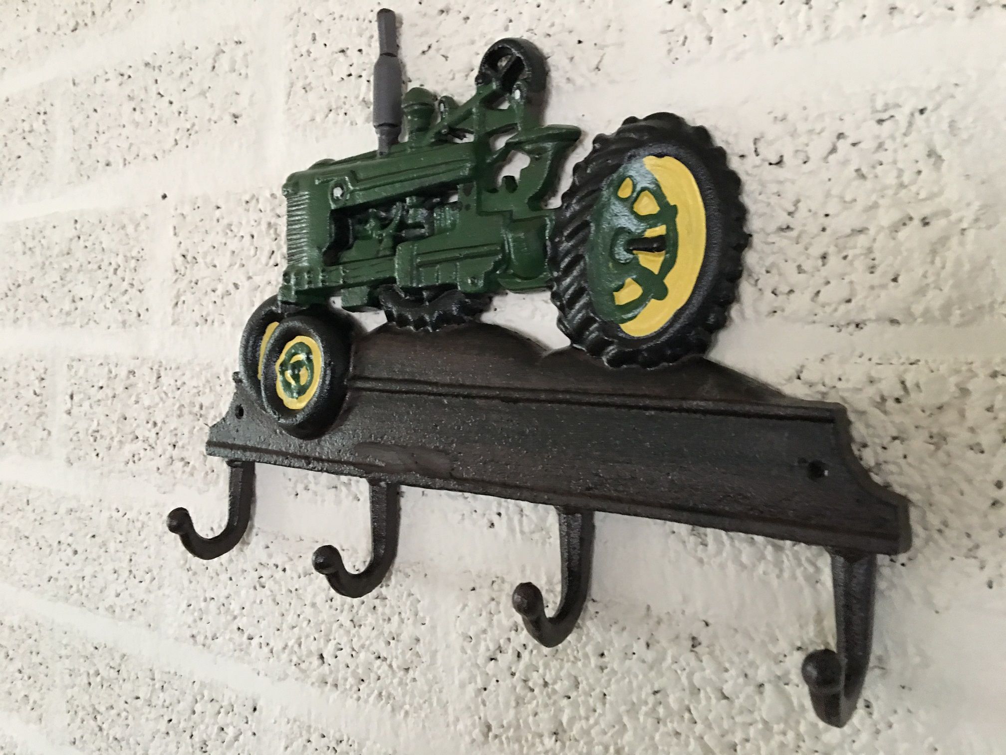 Garderobenständer im Bauerndesign mit Traktor, John Deere